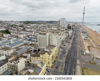 Aerial Photo Residential And Hotel District In Brighton Beach UK