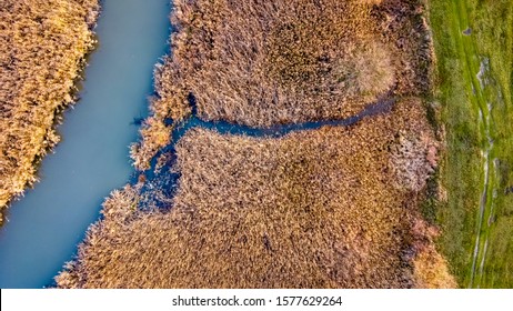 Aerial Photo From Hortobágy River.