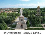 Aerial photo of Saint Mary, Mother of Jesus, Haskovo Bulgaria 07 04 2021, Drone photo