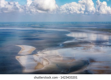 Aerial Photo Of The Schleswig-Holstein Wadden Sea National Park In Germany