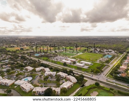 Aerial photo sports park in Davie FL