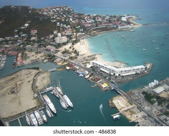 Aerial Photo Of St. Maarten Island