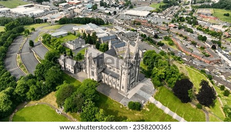 Aerial photo of St Patricks Roman Catholic Cathedral Armagh City County Armagh Northern Ireland