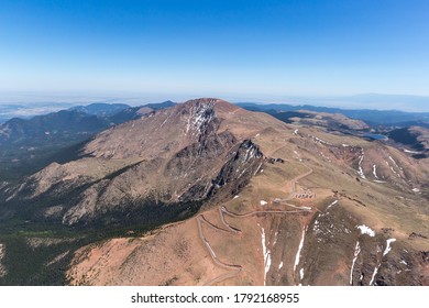 Aerial Photo of the Summit of Pike's Peak