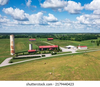 An Aerial Photo Of Talon Winery In Lexington, KY.