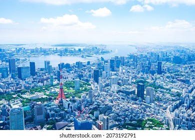 Aerial Photo Of Tokyo Tower