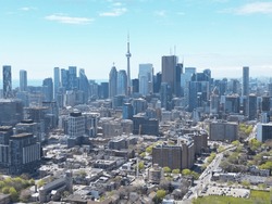 Aerial Photo Of Toronto Skyline