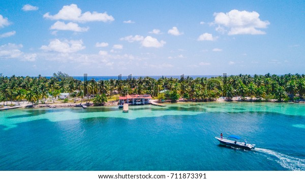 Aerial Photo Tropical Island South Water Stock Photo (Edit Now) 711873391