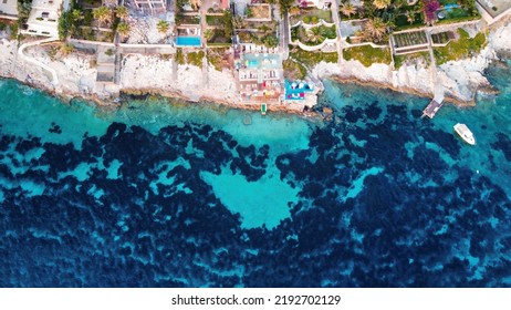 Aerial Photo Of A Turquoise Bay