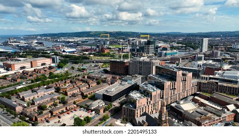 Aerial Photo Of Ulster University Belfast Cityscape Northern Ireland 09-09-22