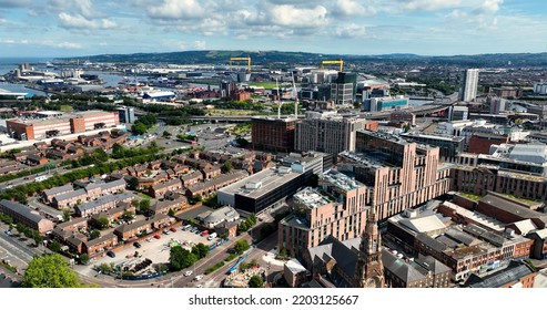 Aerial Photo Of Ulster University Belfast Cityscape Northern Ireland 09-09-22