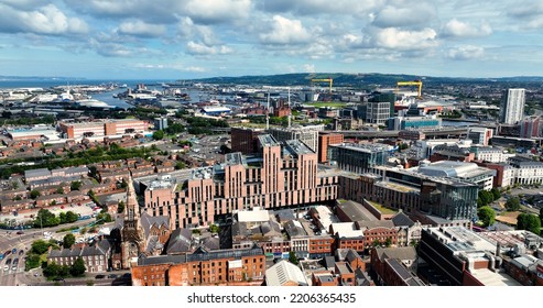 Aerial Photo Of Ulster University Belfast Cityscape Northern Ireland 09-09-22