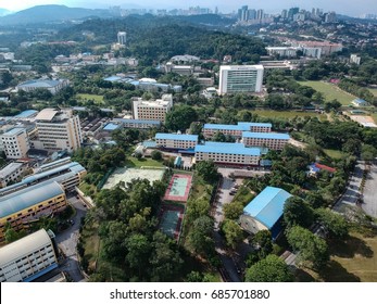 Aerial Photo Of University Malaya Campus From Above