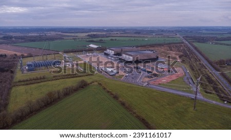 Aerial photo of Viking Link converter station, Denmark