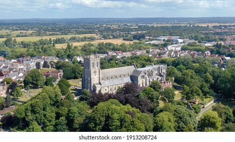 An Aerial Photograph Of Christchurch Priory, Dorset