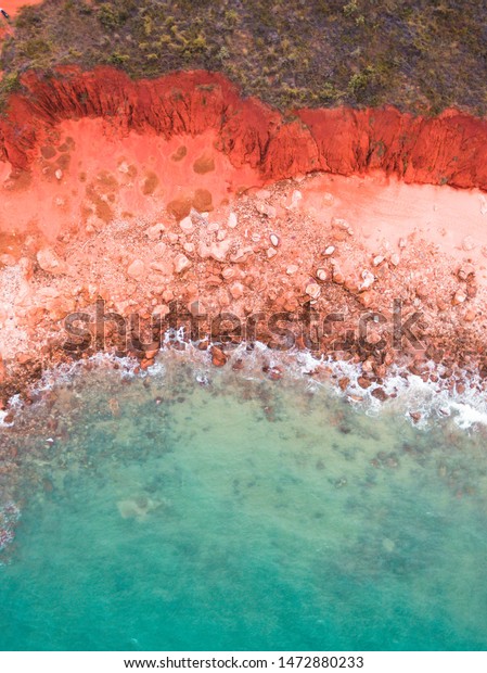 Aerial Photograph Coastline Broome Western Australia Stock Photo (Edit ...