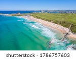 Aerial Photograph of Fistral Beach, Newquay, Cornwall, England