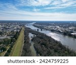 Aerial photograph of Monroe Louisiana 