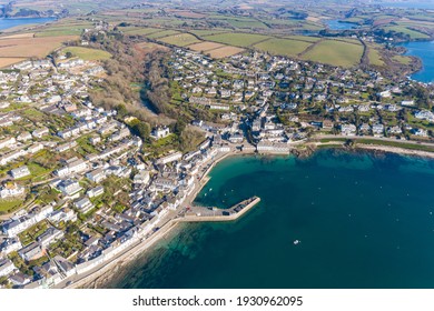 Aerial photograph, St Mawes near Falmouth, Cornwall, England