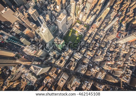 Aerial photograph taken from a helicopter in New York City, New York, USA.
May 28th 2016