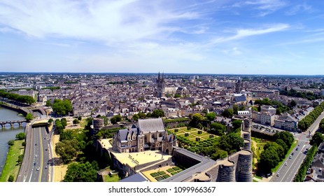 Aerial Photography Of Angers City Centre, Maine Et Loire