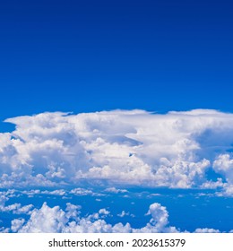 Aerial Photography Anvil Cloud And Blue Sky