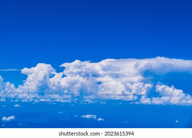 Aerial Photography Anvil Cloud And Blue Sky