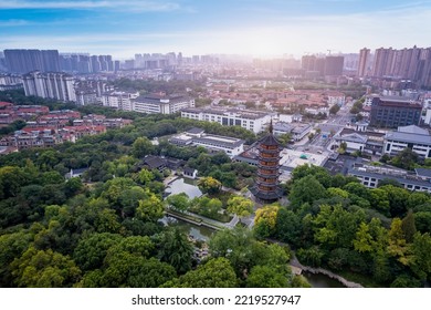 Aerial Photography Of Changzhou Chinese Garden Landscape