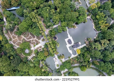 Aerial Photography Of Changzhou Chinese Garden Landscape