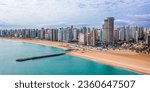 Aerial Photography of the City of Fortaleza in the State of Ceara in Brazil - Praia de Iracema