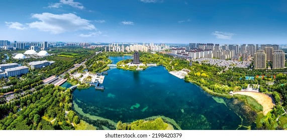 Aerial Photography City Park Lake