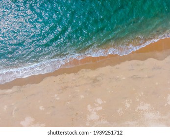 Aerial Photography Coastline Beach Waves