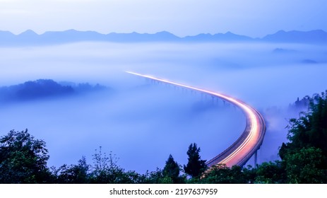 Aerial Photography Of Nanhuan Bridge Full Of Garden Atmosphere