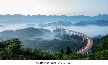 Aerial Photography Of Nanhuan Bridge Full Of Garden Atmosphere