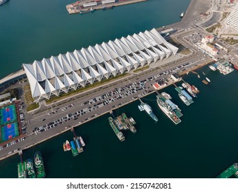 Aerial Photography Of Qingdao Coastline Cruise Home Port Close-u