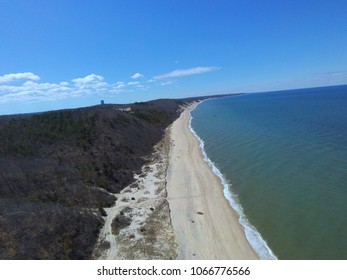 Aerial Photography Of Shipwrecks At Reeves Beach In Riverhead NY