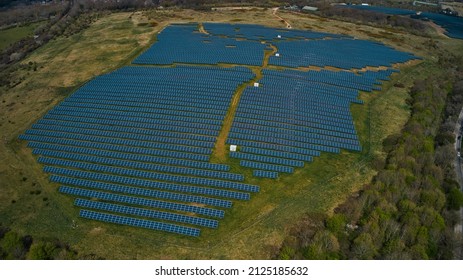 Aerial Photography Solar Power Panels Southampton UK