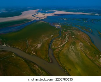 Aerial Photography Of Wetlands And Rivers