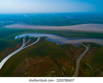 Aerial Photography Of Wetlands And Rivers