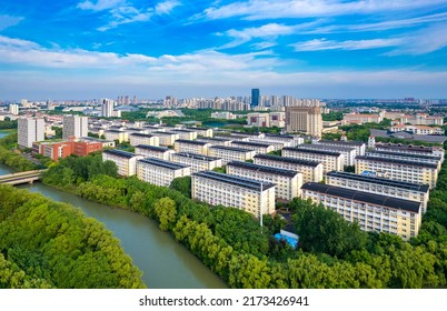 Aerial Photos Of Songjiang University Town, Shanghai, China