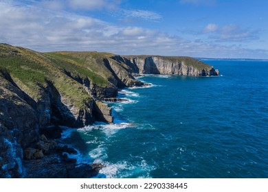 Aerial picture of the Cap Fréhel in the Cotes-d'Armor department in French Brittany - Powered by Shutterstock