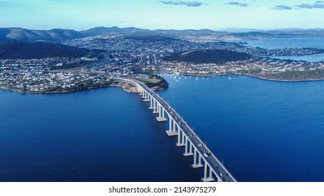 Aerial Picture Of Tasman Bridge