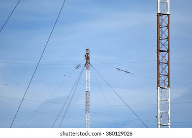 Aerial platforms for the transmission of radio waves in the longwave range. Means of communication with submarines.