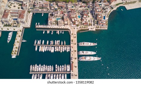 Aerial Porto Montenegro Tivat