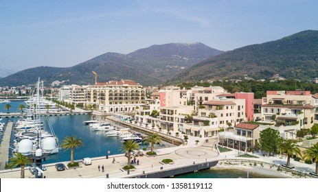 Aerial Porto Montenegro Tivat