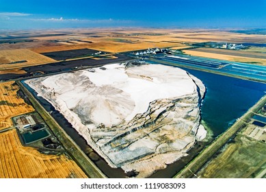 Aerial Of Potash Mine, Belle Plaine, Saskatchewan, Canada