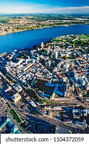 Aerial Of Quebec City, Quebec, Canada