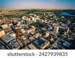 Aerial of Regina, Saskatchewan, Canada