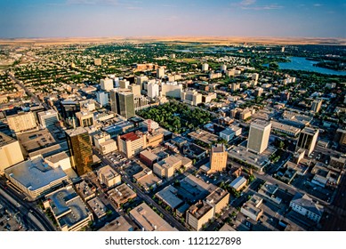 Aerial Of Regina, Saskatchewan, Canada