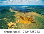 Aerial of Riding Mountain National Park, Manitoba, Canada
